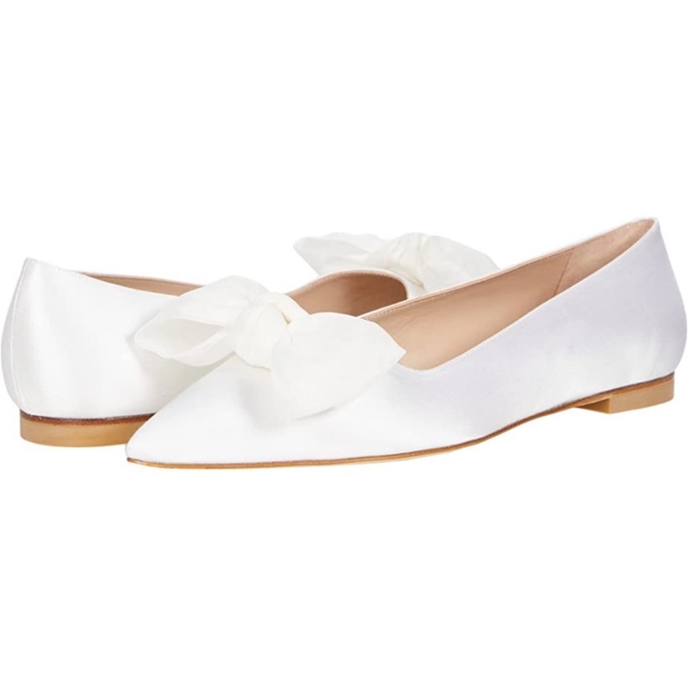 STUART WEITZMAN Anny Mesh Bow Flat